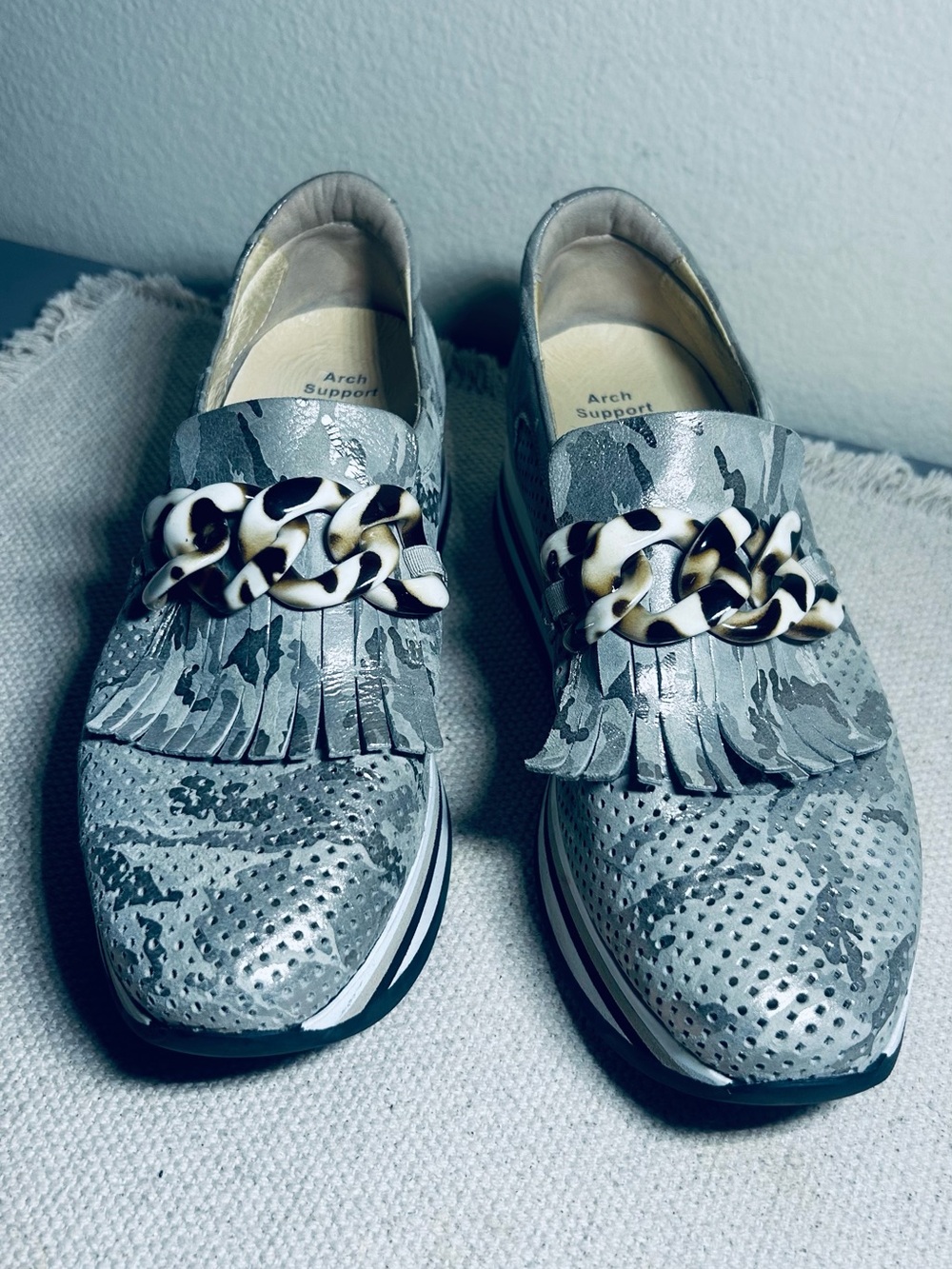 Softwaves Platform Slip-On Sneaker- Metallic Camo - Picture 3 of 14